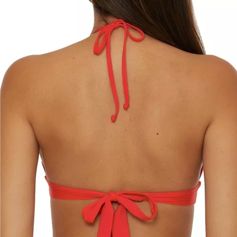 NWT Becca Women's Fiesta Halter V-Neck Bikini Top small - Picture 3 of 3